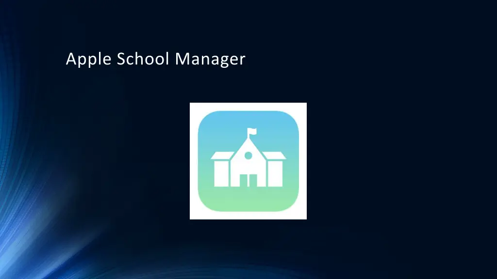 apple school manager