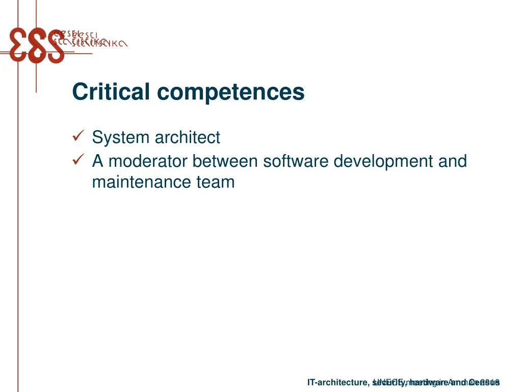 critical competences