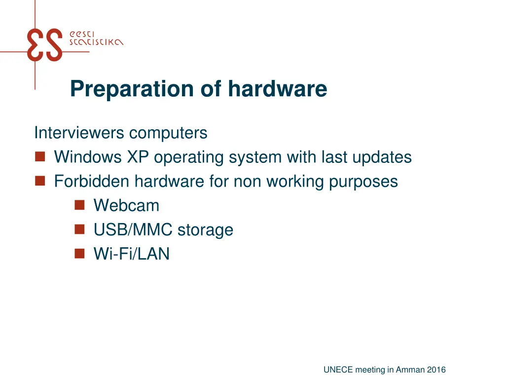 preparation of hardware 1