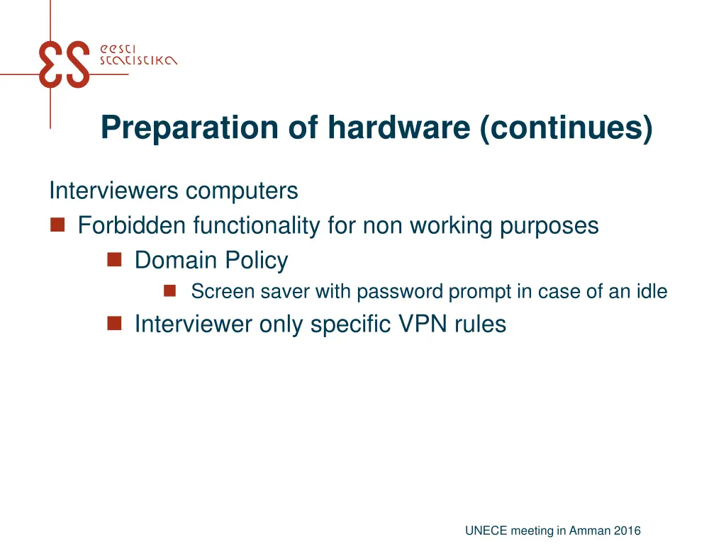 preparation of hardware continues 1