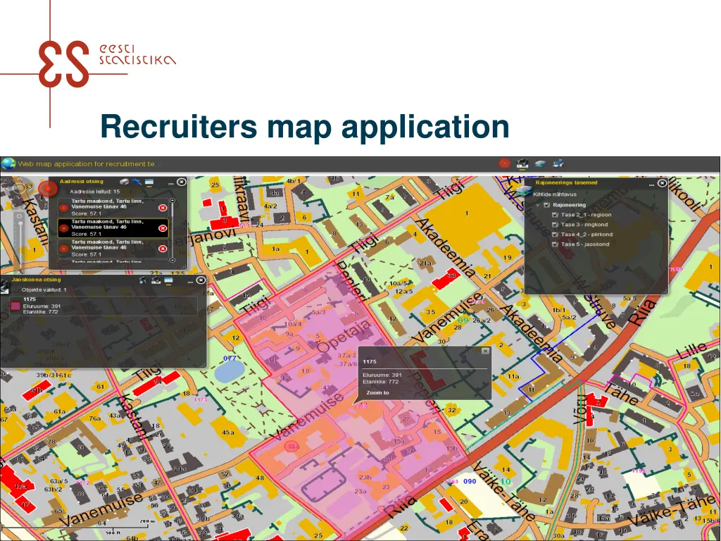 recruiters map application