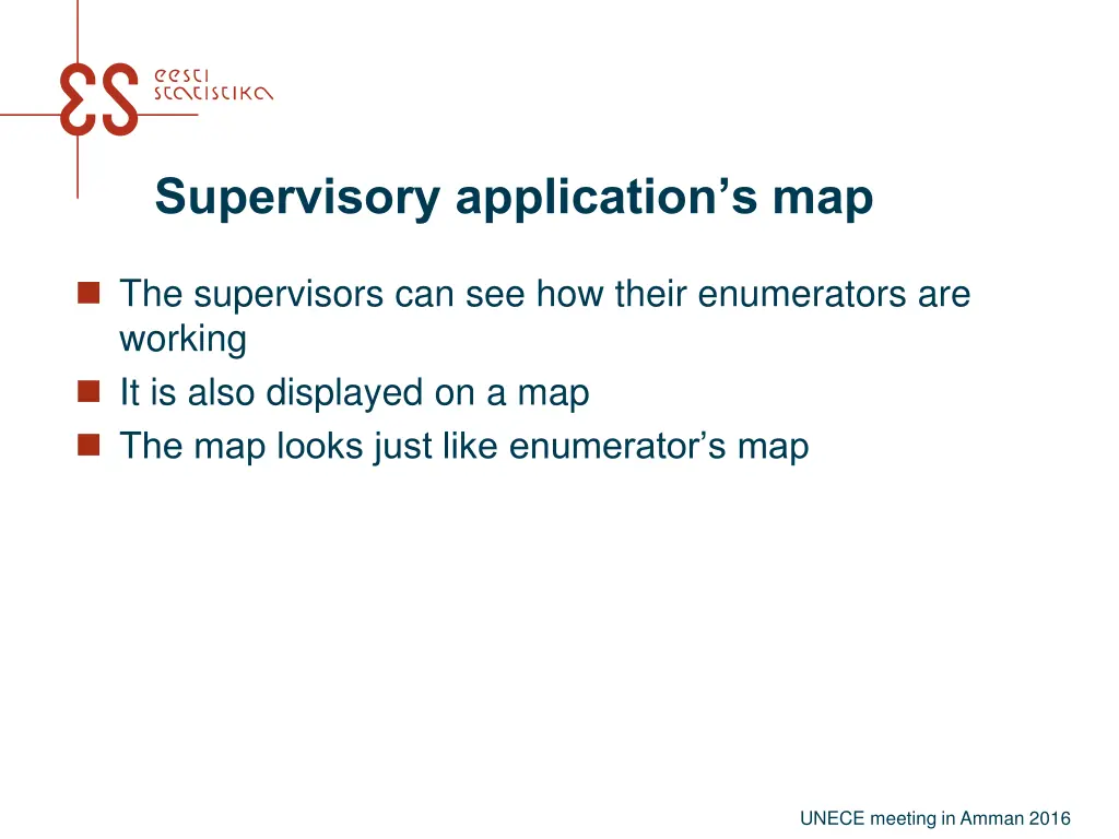 supervisory application s map