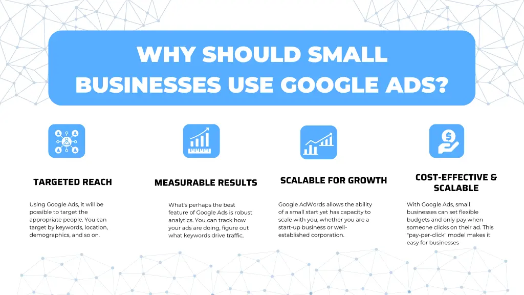 why should small businesses use google ads