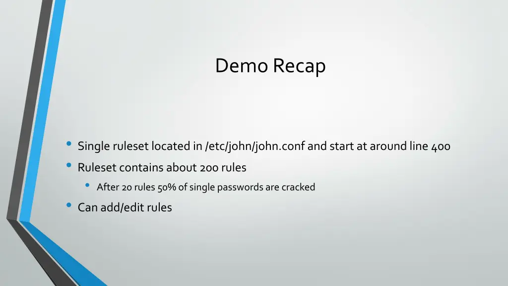 demo recap