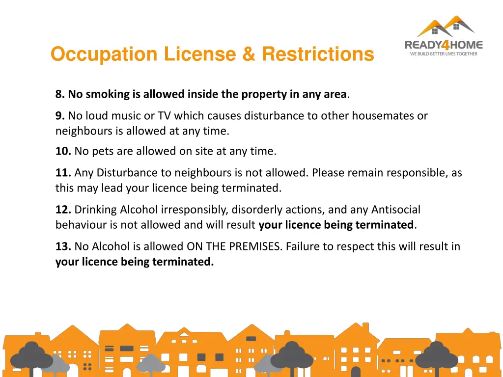 occupation license restrictions 1