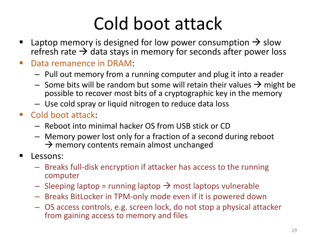 cold boot attack