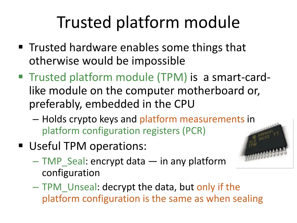 trusted platform module