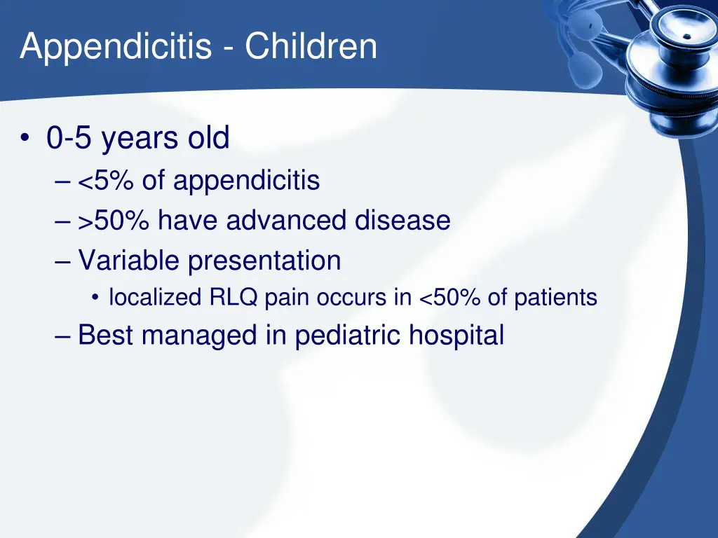 appendicitis children 1