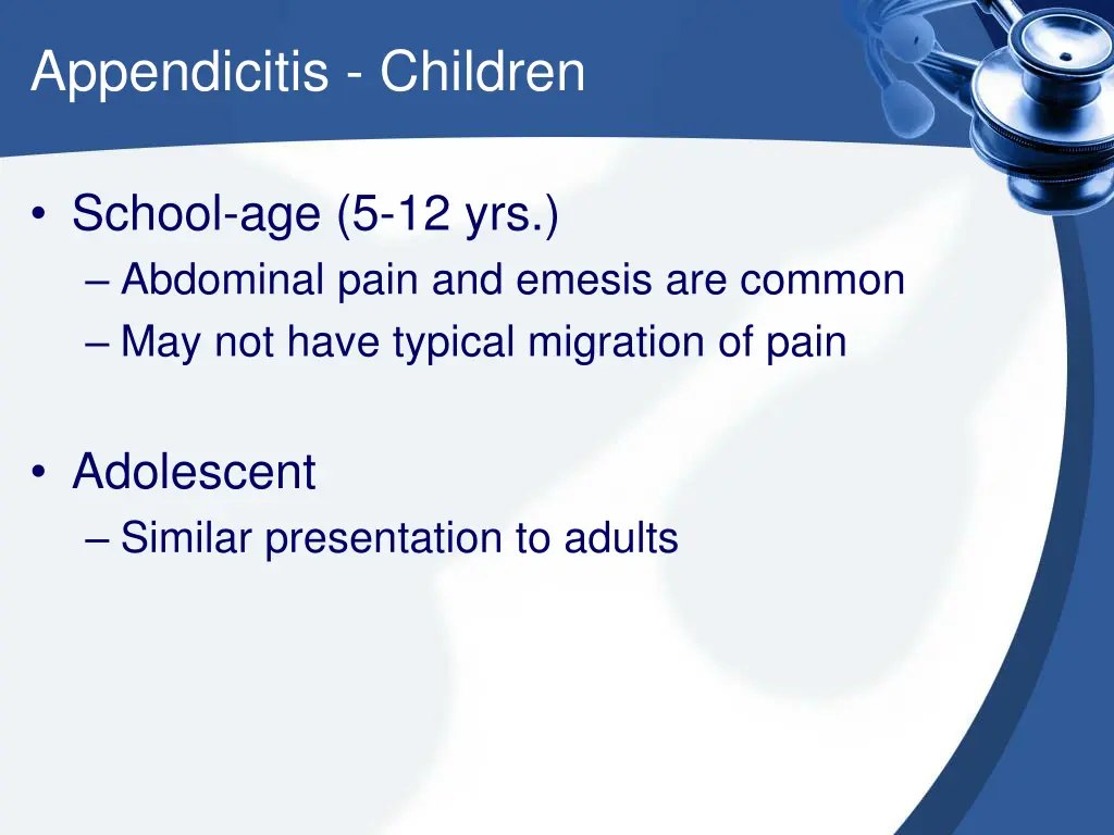 appendicitis children 2