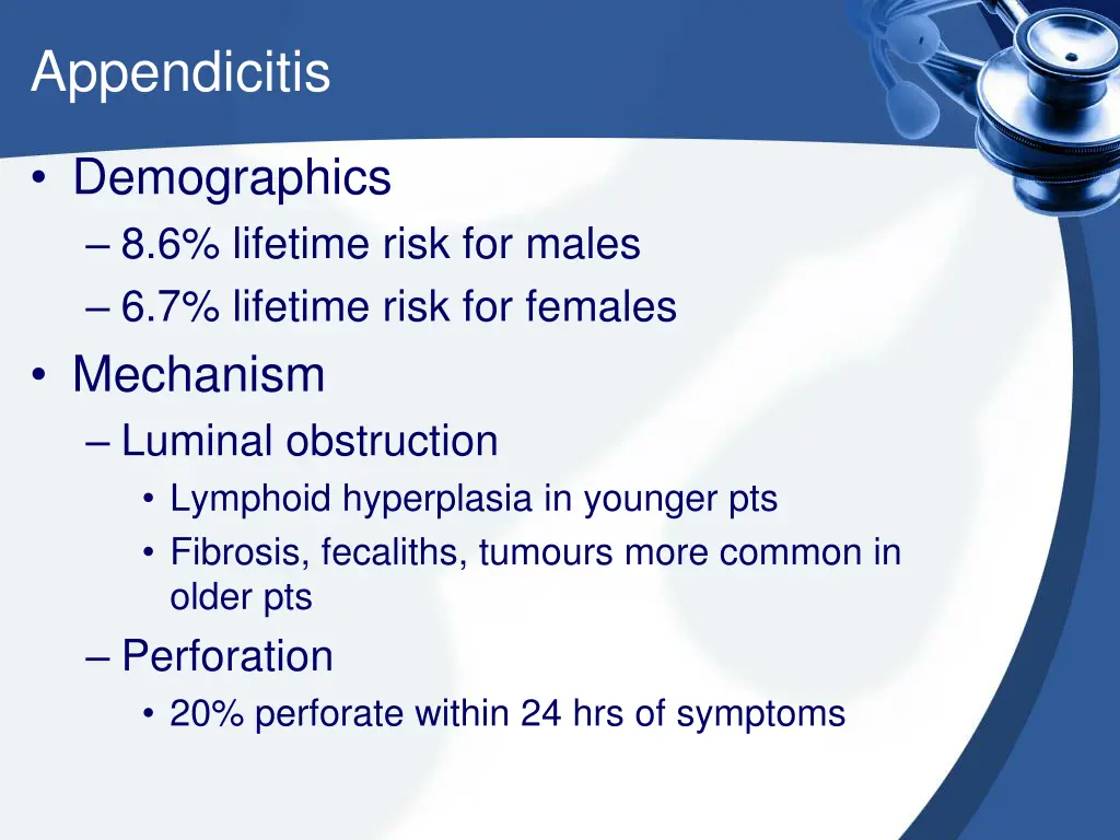 appendicitis