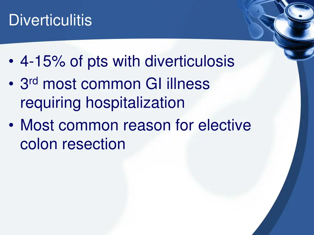 diverticulitis