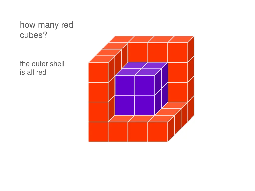 how many red cubes