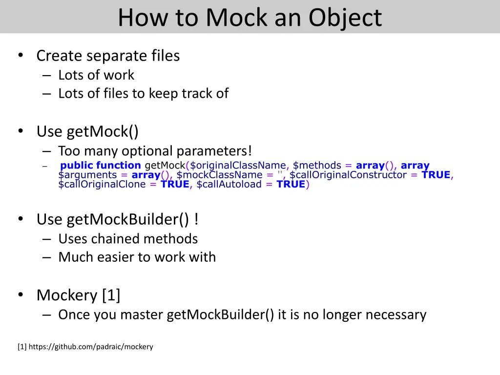 how to mock an object