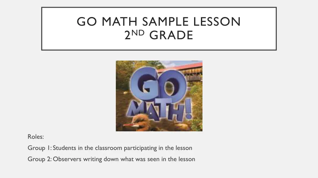 go math sample lesson 2 nd grade