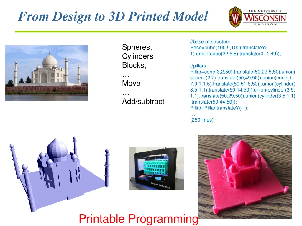 from design to 3d printed model