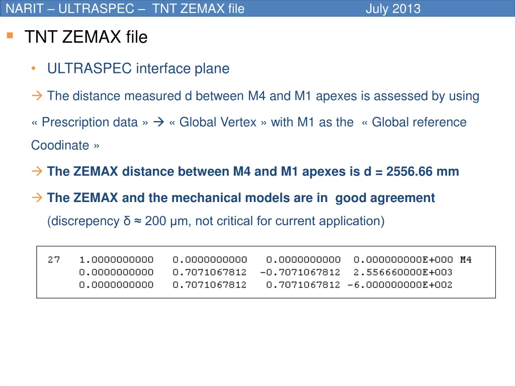 narit ultraspec tnt zemax file tnt zemax file 6