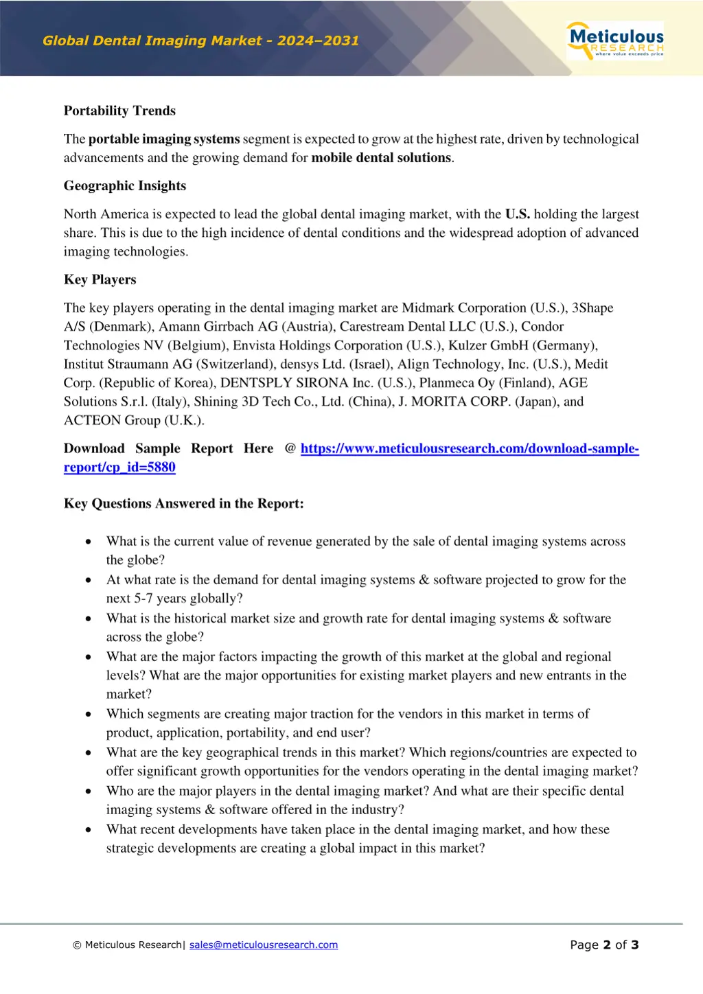global dental imaging market 2024 2031 1