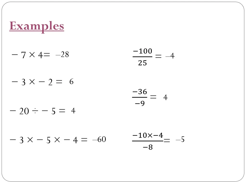 examples