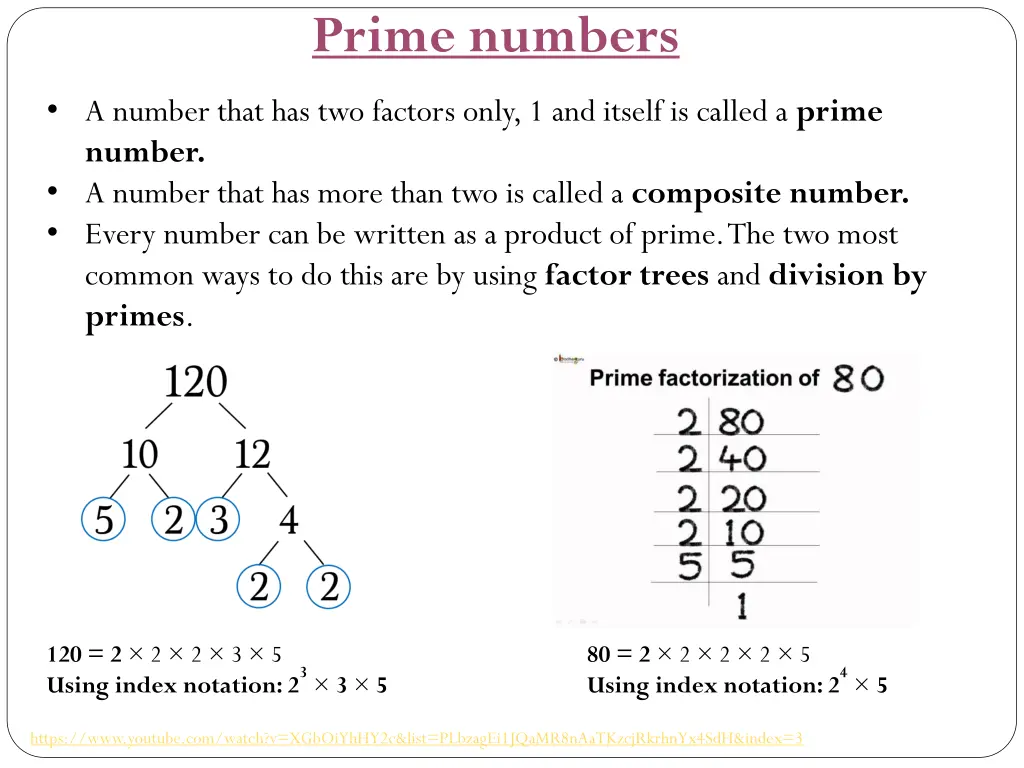 prime numbers