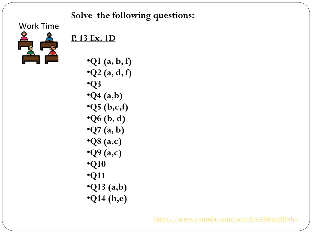 solve the following questions