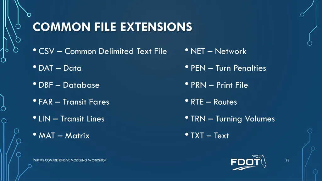 common file extensions