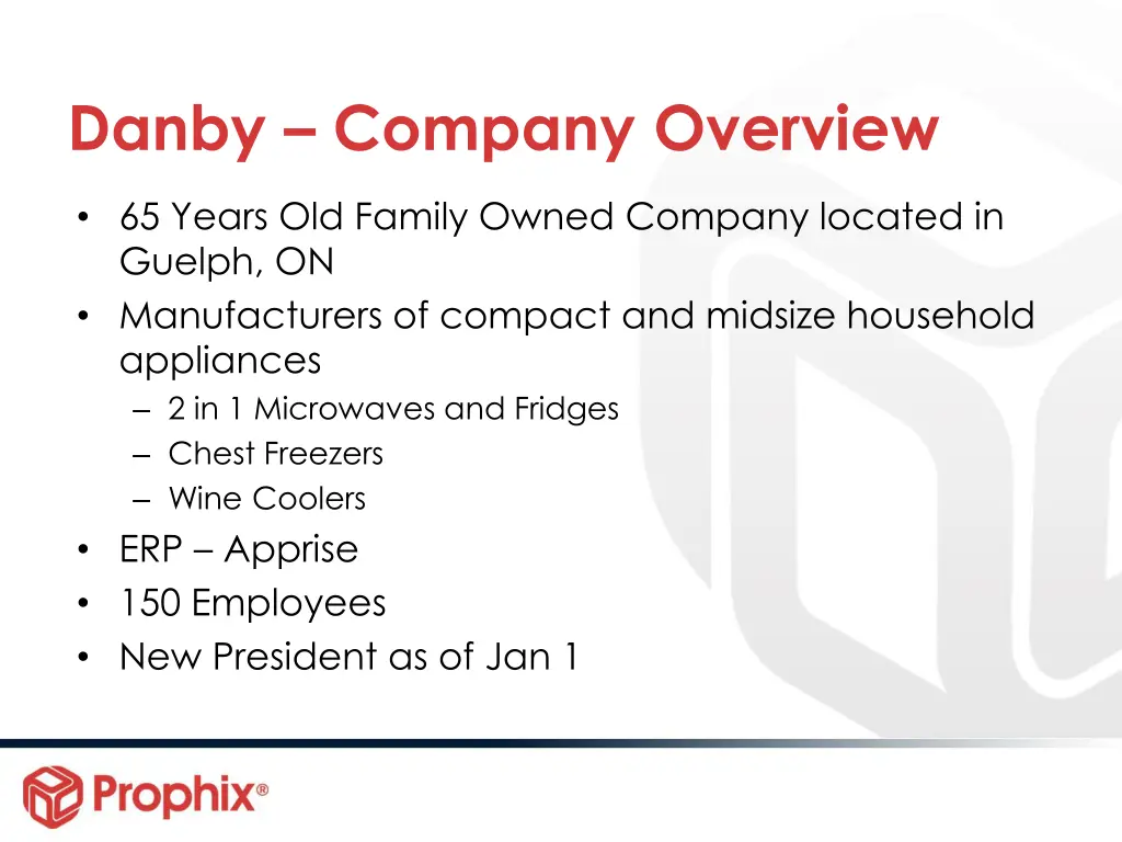 danby company overview