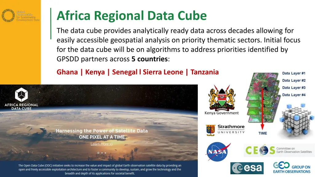 africa regional data cube the data cube provides