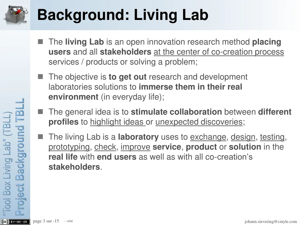 background living lab