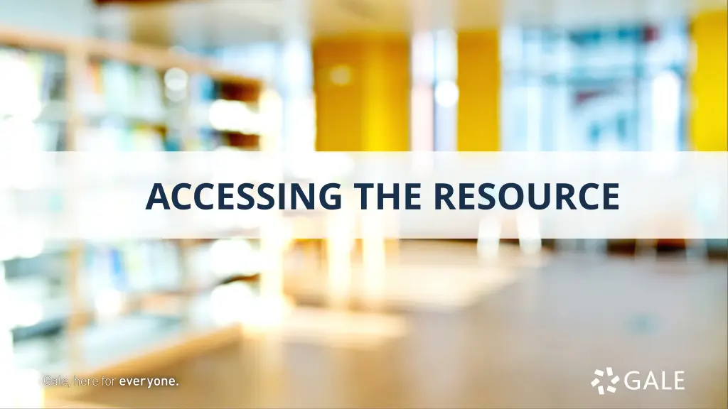 accessing the resource