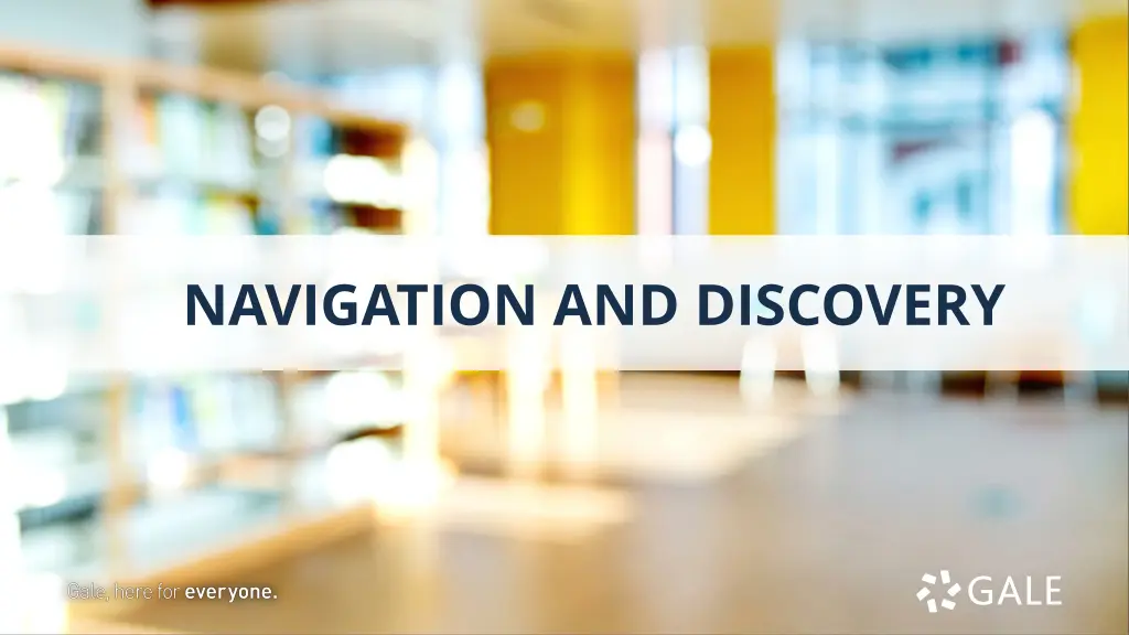 navigation and discovery