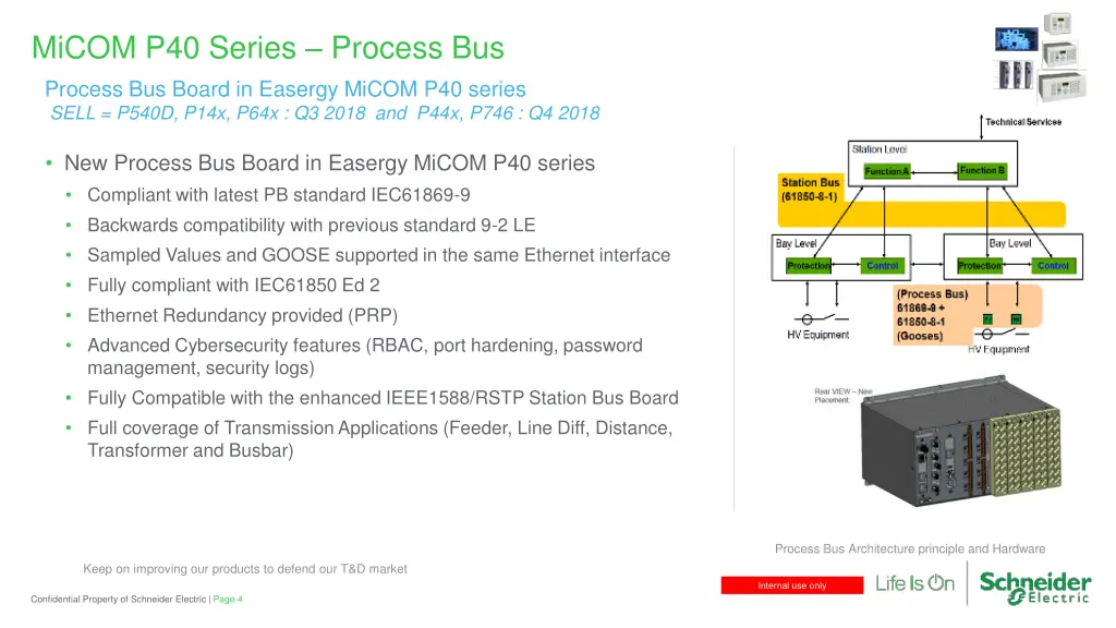 micom p40 series process bus process bus board