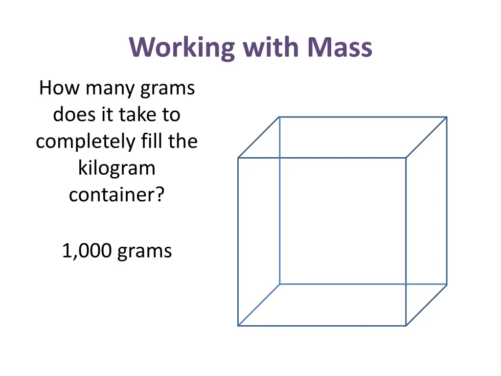 working with mass 10