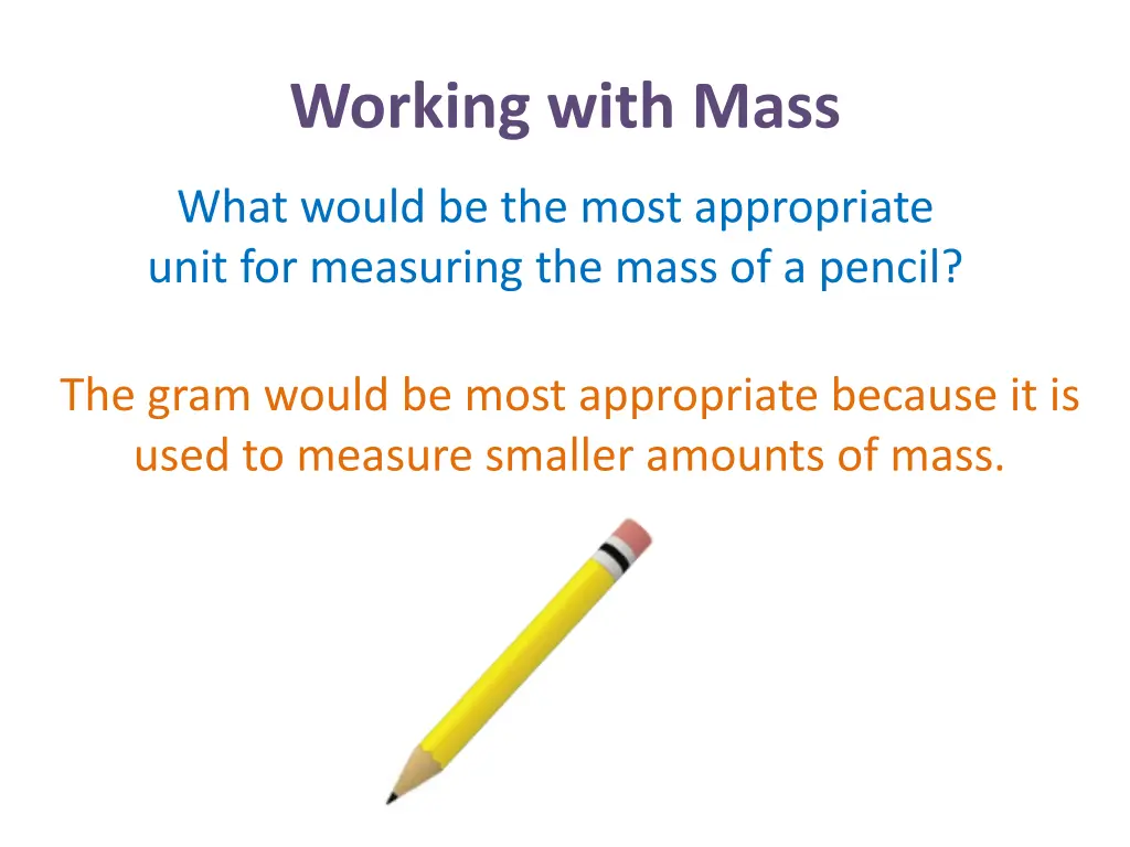 working with mass 12