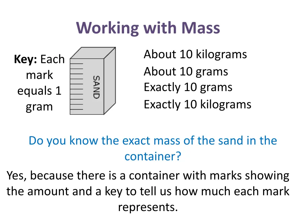 working with mass 15