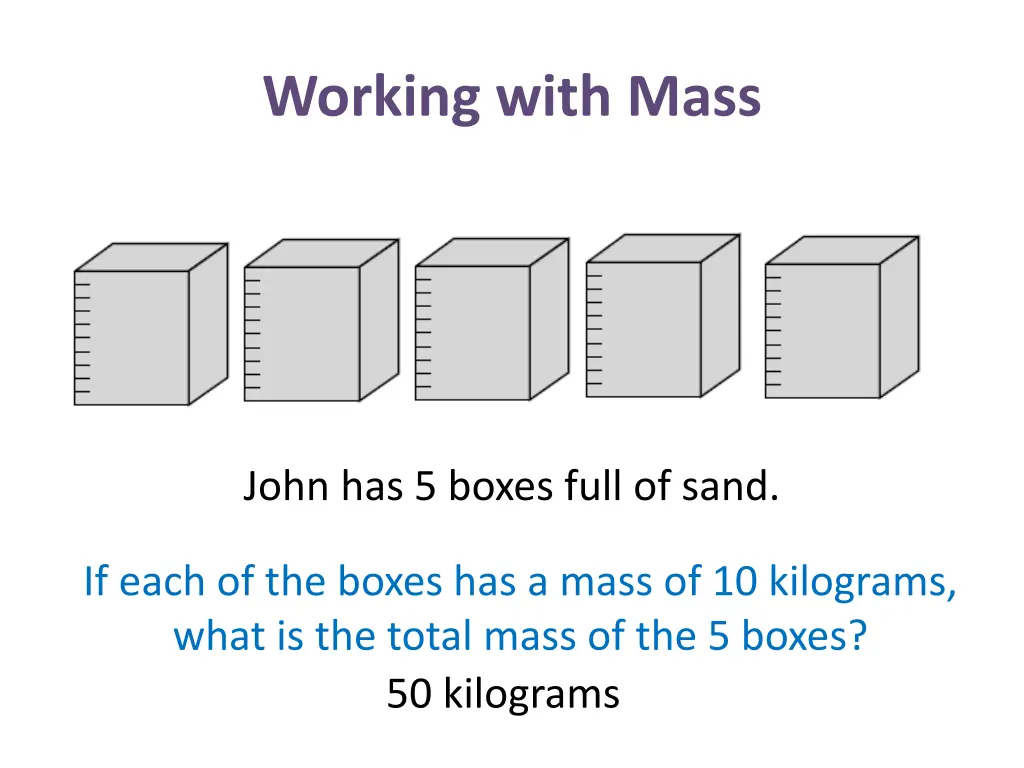 working with mass 18