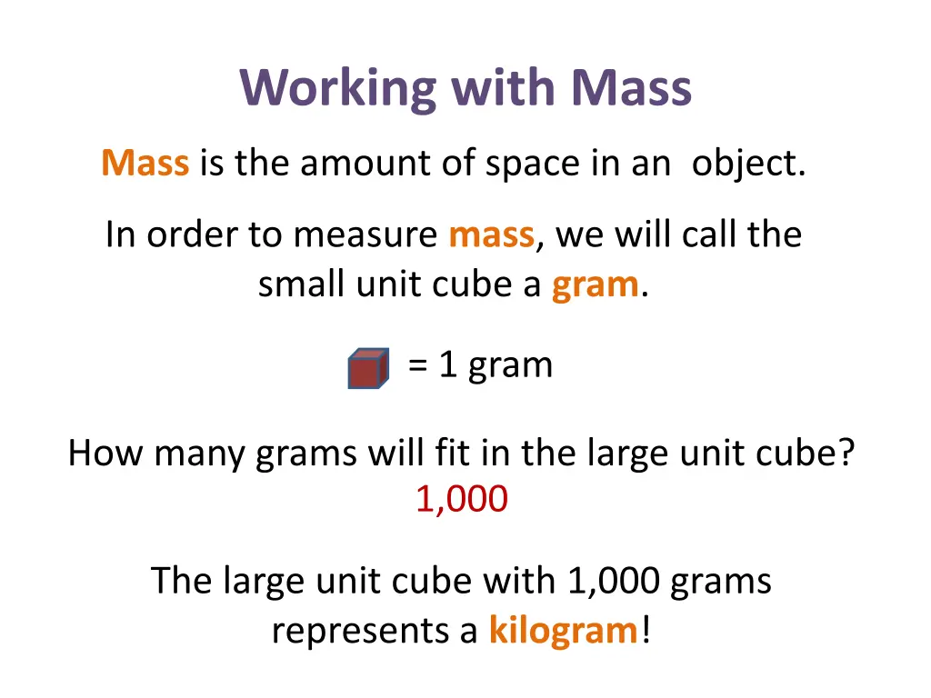 working with mass 6