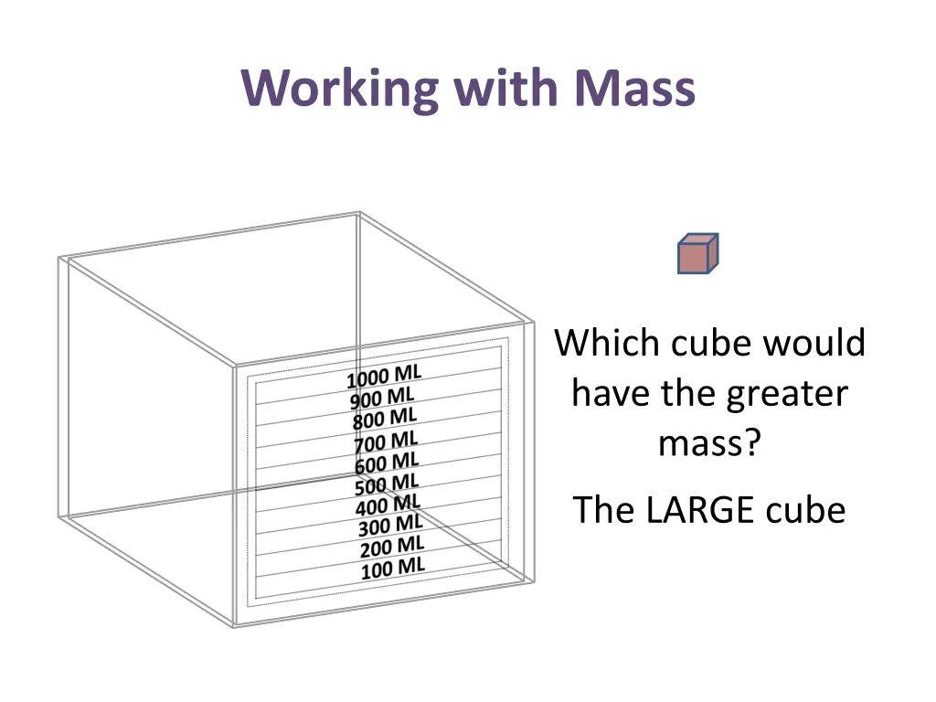 working with mass