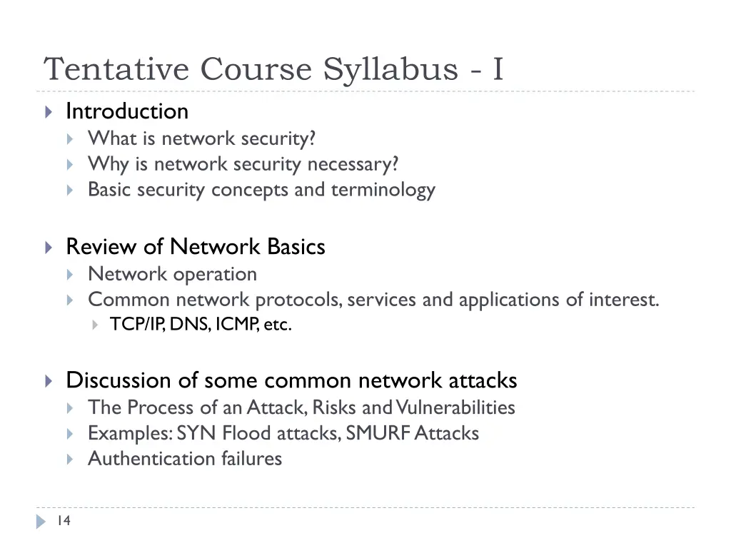 tentative course syllabus i introduction what