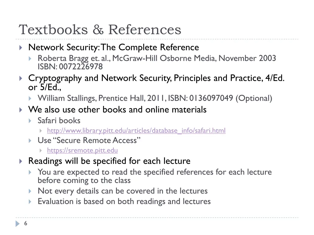 textbooks references