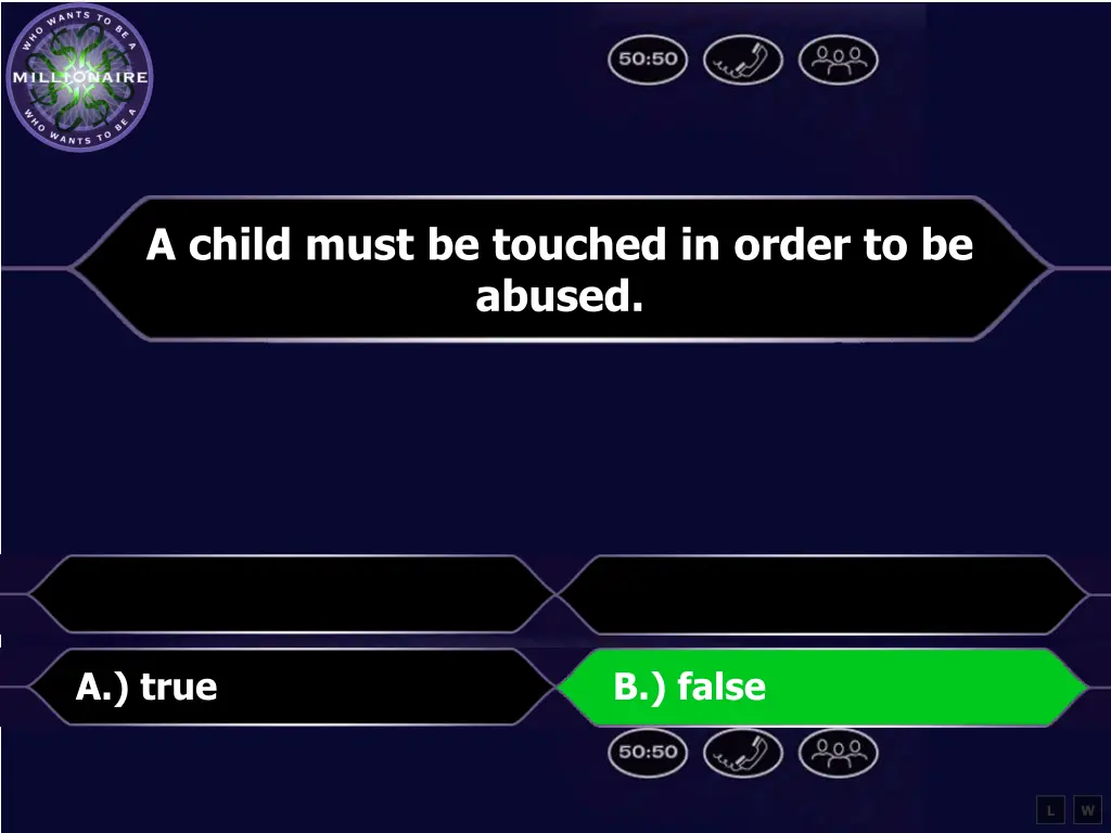 a child must be touched in order to be abused