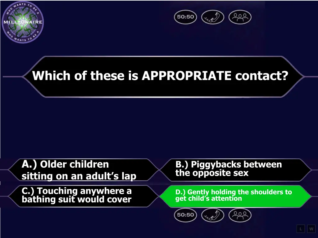 which of these is appropriate contact 1