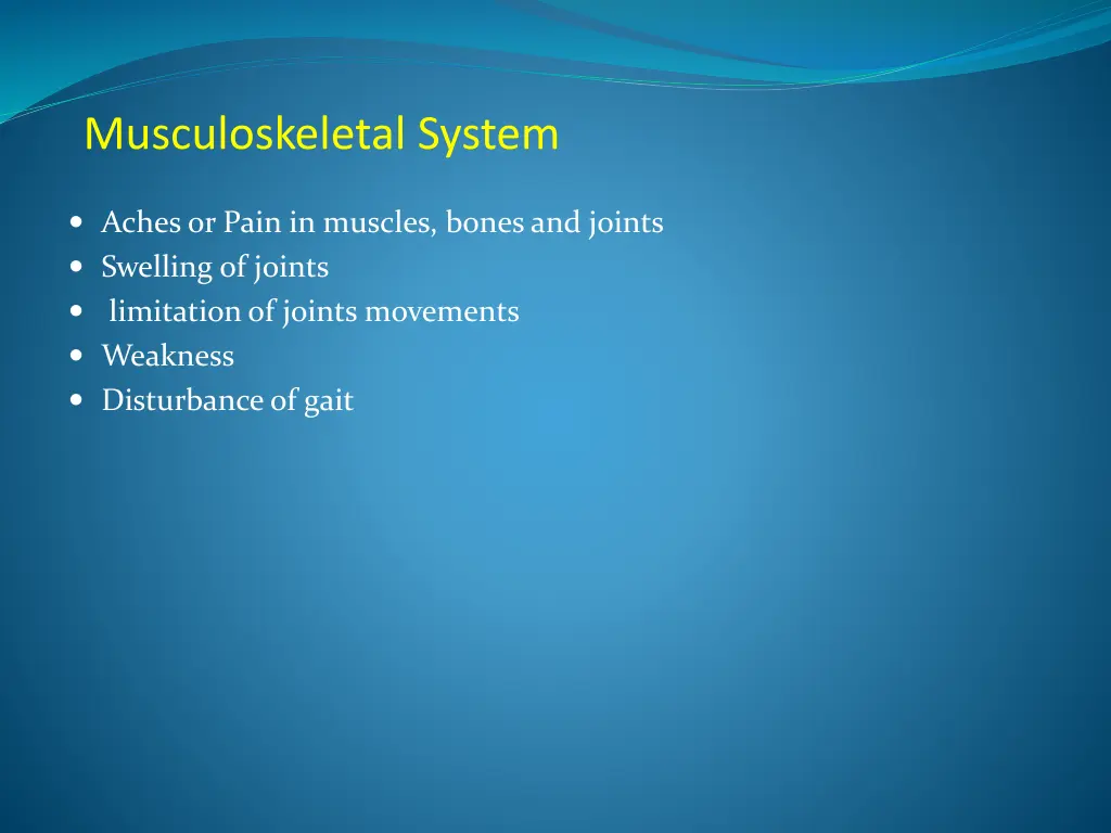 musculoskeletal system