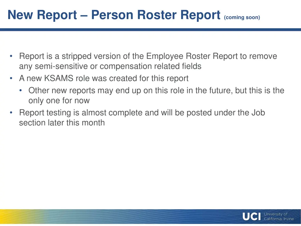 new report person roster report coming soon