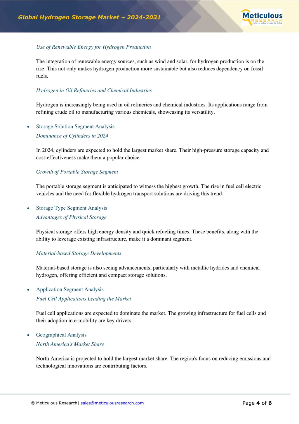global hydrogen storage market 2024 2031 3