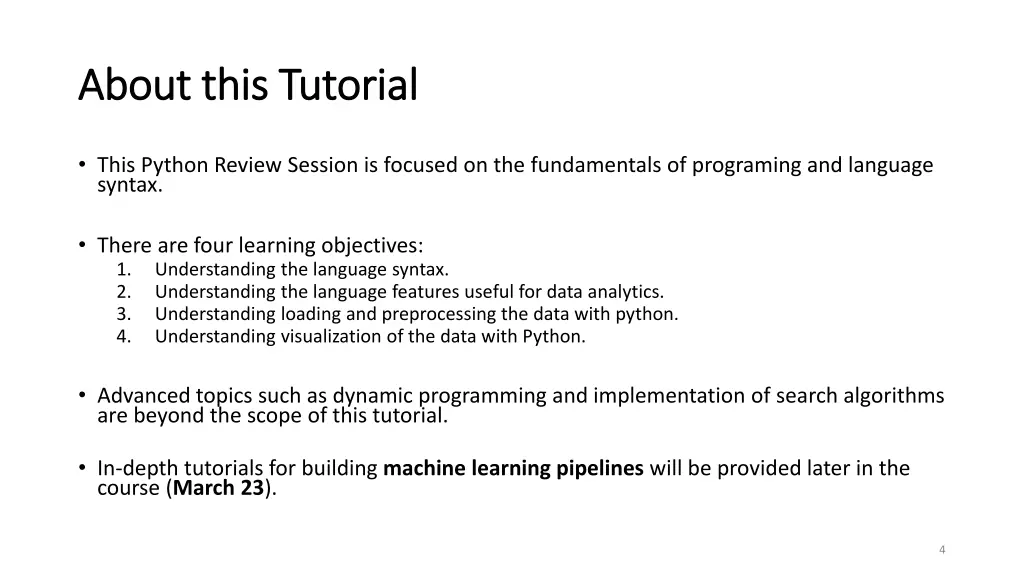 about this tutorial about this tutorial