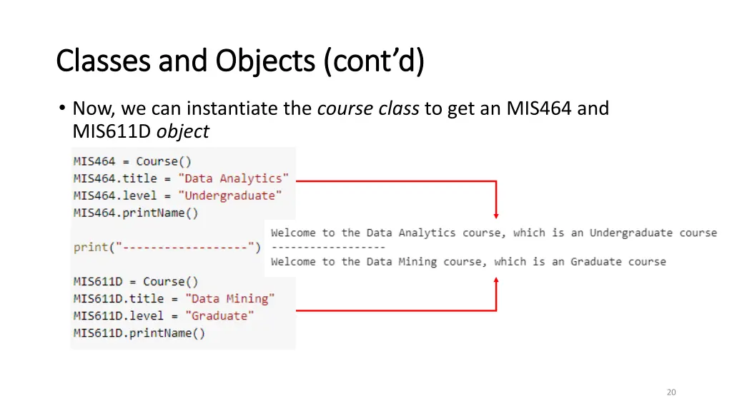 classes and objects cont d classes and objects