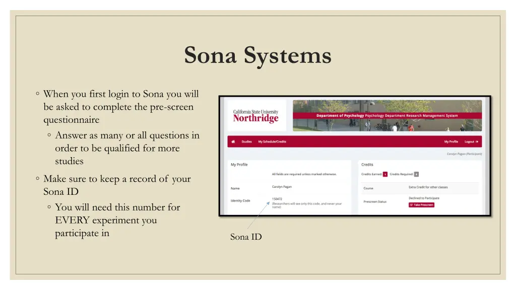 sona systems 1