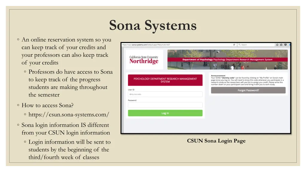 sona systems