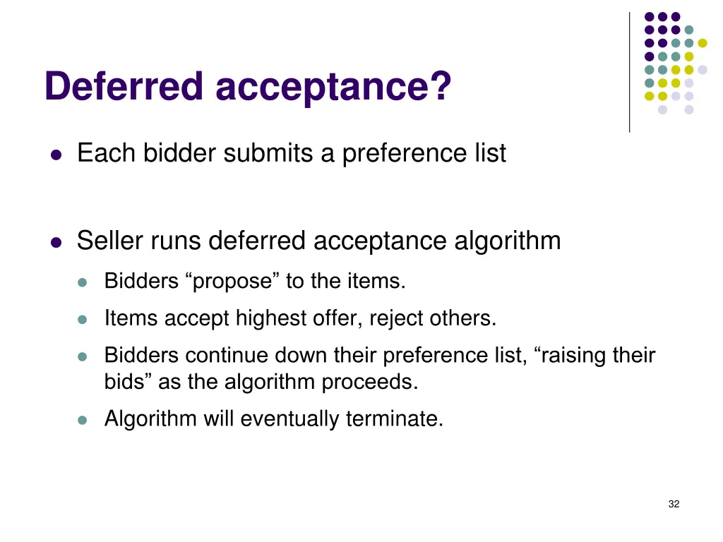 deferred acceptance