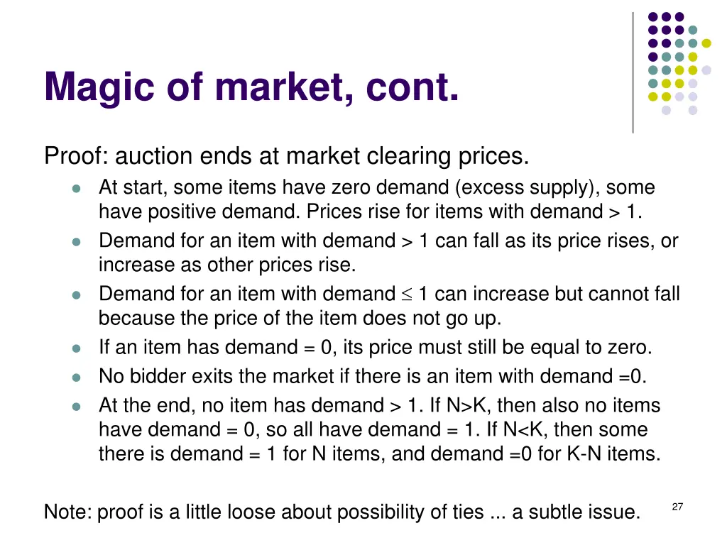 magic of market cont